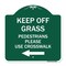Signmission Designer Series Lawn Boss Stake Kit, Green & White Aluminum Sign, 18" x 18", GW-1818-23888 A-DES-GW-1818-23888 - alternate 1